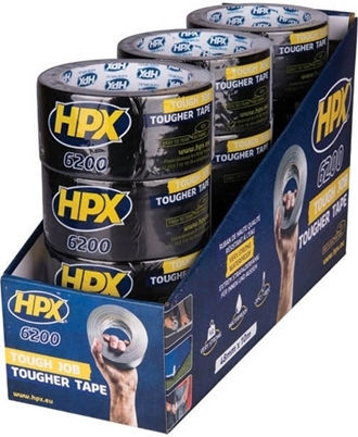 HPX Self-Adhesive Fabric Tape Black 48mmx10m 1pcs