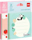 Deli Memo Pads Stickers Blister 30 Sheets 76x76mm Jungoo Assorted 12 Pieces