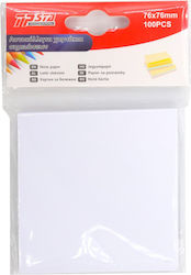 Αυτοκολλητα Σημειωσεων Λευκο 76*76mm 100pcs 28328 Tpster
