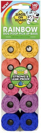 Bags On Board Dog Waste Bags 10 Rolls of 14pcs