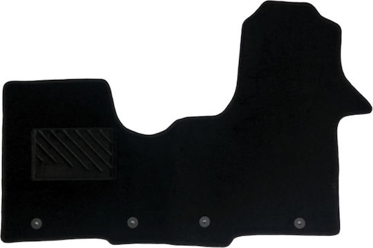 Car Mats Carpet Medium Quality Black Compatible Renault Trafic Commercial Model 2014-Present 1 Piece