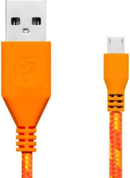 1840 Regular USB 2.0 σε micro USB 1m Πορτοκαλί