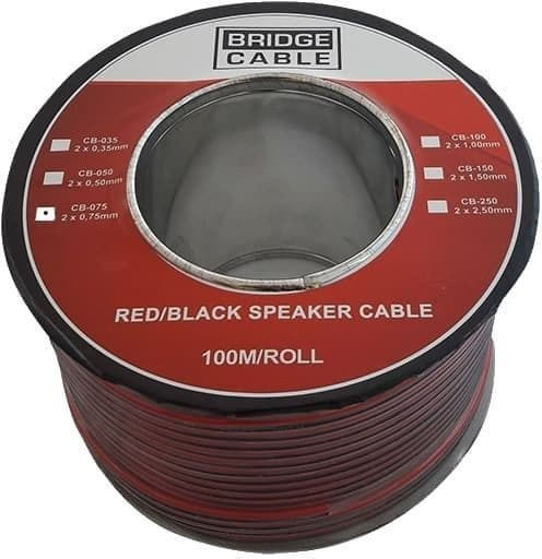 Bridge Cable Καλώδιο Ηχείου Ατερμάτιστο 100m (CB-075) 1τμχ