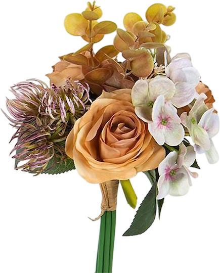 Buchet din Flori Artificiale Hortensia Red 30cm