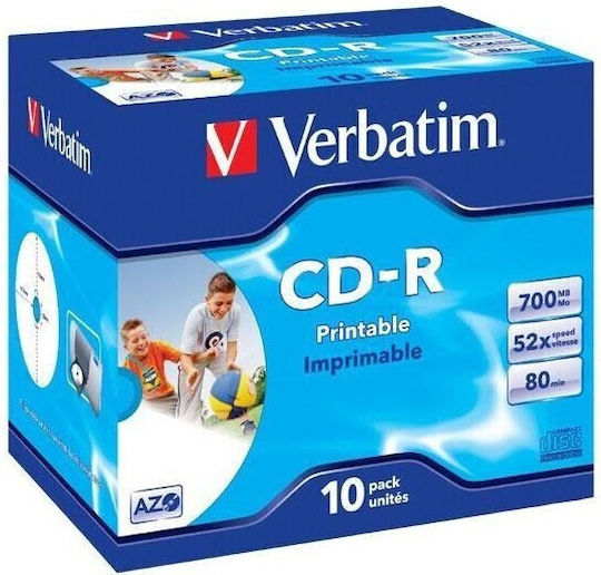 Verbatim Εγγράψιμο CD-R 52x 700MB 1τμχ