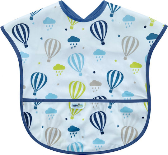 Baby Jem Salopetă material textil cu autocolant & Buzunar Albastru pentru 4 m+