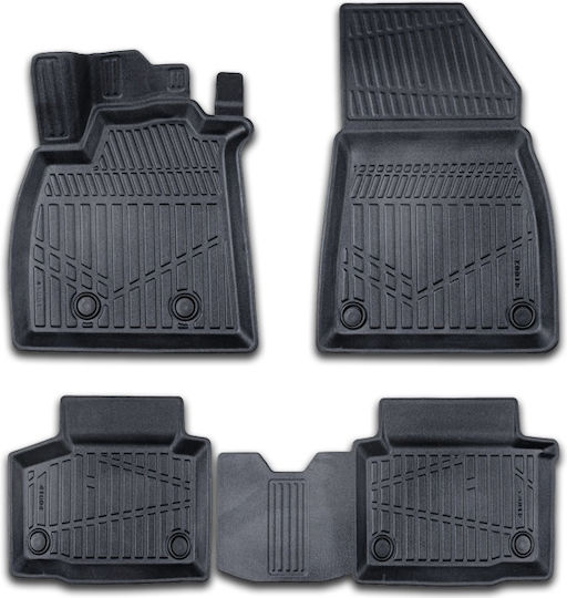 Covorașe Spate 4buc din Furtun pentru Volkswagen Sus Ford Margine Dacia Duster Negre