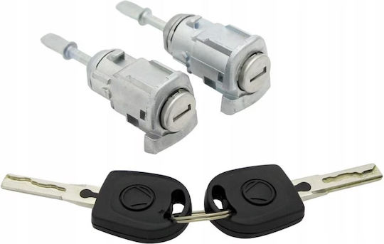 Set Cilindru Încuietoare Ușă Techstar Compatibil VW Golf 4 Bora Passat B5 Polo 9N Skoda Octavia Fabia Audi A6 C5 Echivalent 1U0837167E