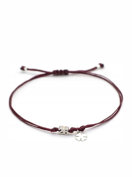 Irmelia Armbänder Glücksbringer 2026 Vierblättriges Mak Bordeaux