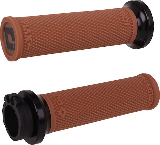 Odi Mânere Ghidon 25,4mm Ruffian Cable Diamond Knurled Fără Flanșă Fără Waffle Mediu Maro