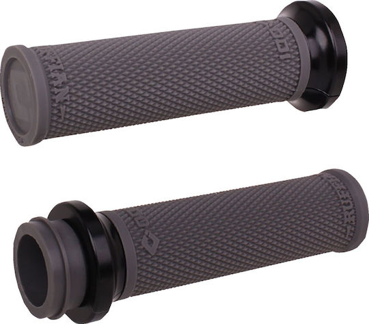 Odi Grip Ghidon 25,4mm Ruffian Diamond Knurled Fără Flanșă Fără Waffle Throttle-by-wire Mediu V30htwh-b Gri