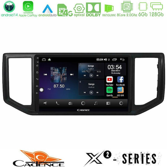 Cadence Car Audio System for Volkswagen Amarok 2017-2022 (Bluetooth/USB/WiFi/GPS/Apple-Carplay/Android-Auto) with Touch Screen 9"