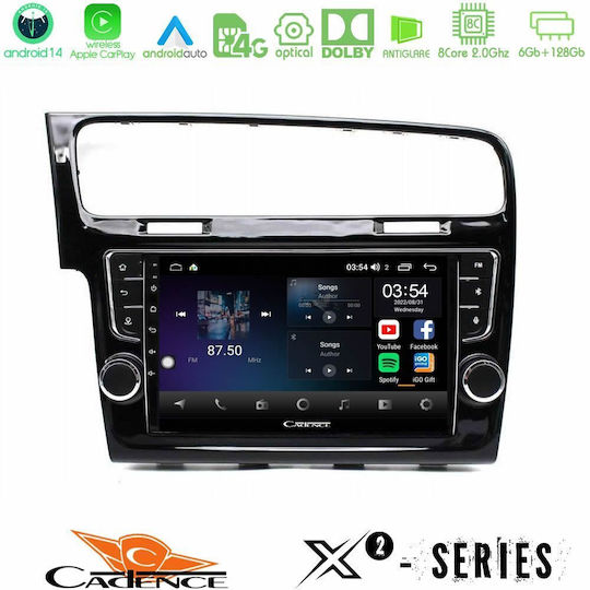 Cadence Ηχοσύστημα Αυτοκινήτου για Volkswagen Golf 2013 – 2018 (Bluetooth/USB/WiFi/GPS/Apple-Carplay/Android-Auto) με Οθόνη Αφής 9"