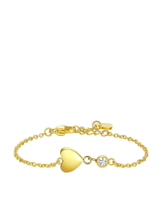 Luca Barra Kinderarmband aus Gold mit Herz