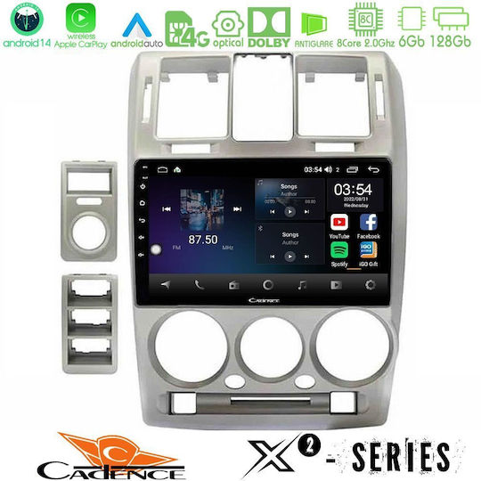 Cadence Ηχοσύστημα Αυτοκινήτου για Hyundai Getz 2002-2009 (Bluetooth/USB/WiFi/GPS/Apple-Carplay/Android-Auto) με Οθόνη Αφής 9"