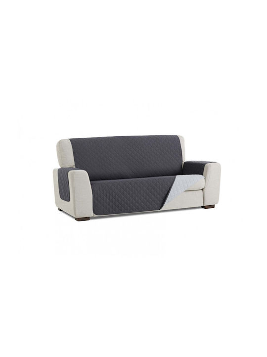 Sofazip Ελαστικό Κάλυμμα Τετραθέσιου Καναπέ Dark Grey - Light Grey 200εκ.