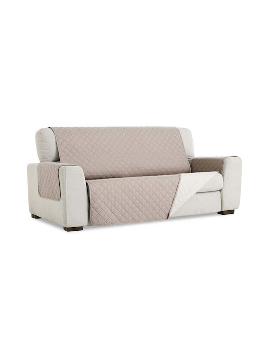 Sofazip Husă Elastică Canapea cu două locuri Cappuccino - Ivory 110εκ. 1buc SZMATCAIV