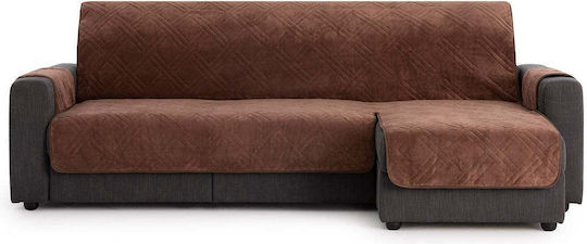 Sofazip Еластичен Калъф За ъглов диван Brown 200εκ. 1бр SZMATVELVETMARO