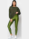 Women's Legging Shiny Olive