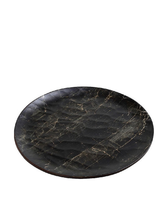 Espiel Black Wood Чиния Плитко Дърво Черен с Диаметър 23см 6бр
