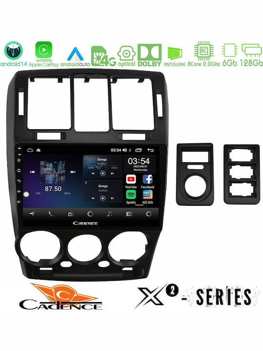 Cadence Ηχοσύστημα Αυτοκινήτου για Hyundai Getz 2002-2009 (Bluetooth/USB/WiFi/GPS/Apple-Carplay/Android-Auto) με Οθόνη Αφής 9"