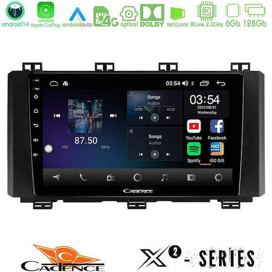 Cadence Auto-Audiosystem für Seat Ateca 2017-2021 (Bluetooth/USB/WiFi/GPS/Apple-Carplay/Android-Auto) mit Touchscreen 9"