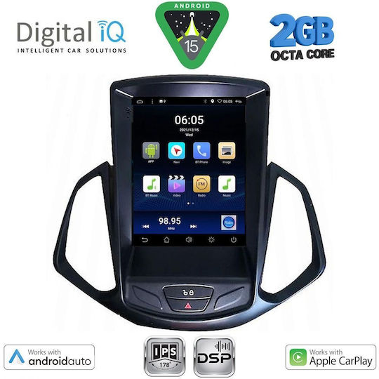 Digital IQ Ηχοσύστημα Αυτοκινήτου για Ford EcoSport 2012-2018 (Bluetooth/USB/AUX/WiFi/GPS/Apple-Carplay/Android-Auto) με Οθόνη Αφής 9.7"