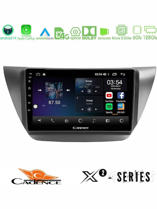Cadence Car Audio System for Mitsubishi Lancer 2004 – 2008 (Bluetooth/USB/WiFi/GPS/Apple-Carplay/Android-Auto) with Touch Screen 9"