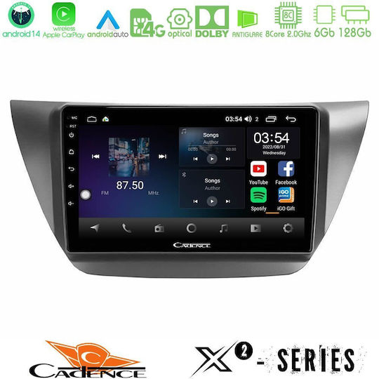Cadence Ηχοσύστημα Αυτοκινήτου για Mitsubishi Lancer 2004 – 2008 (Bluetooth/USB/WiFi/GPS/Apple-Carplay/Android-Auto) με Οθόνη Αφής 9"