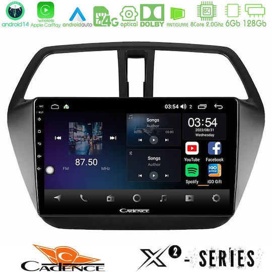 Cadence Ηχοσύστημα Αυτοκινήτου για Suzuki SX4 S-Cross 2013 – 2020 (Bluetooth/USB/WiFi/GPS/Apple-Carplay/Android-Auto) με Οθόνη Αφής 9"