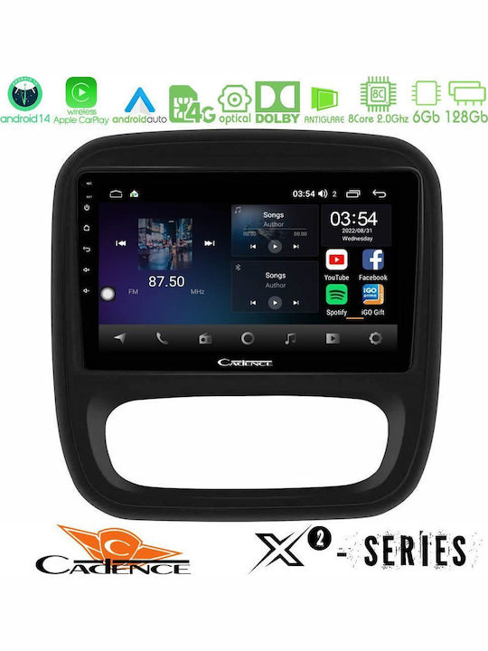 Cadence Автомобилна Аудио Система с A/C (Блутут/USB/WiFi/GPS/Apple-Carplay/Android-Auto) с Тъчскрийн 9"