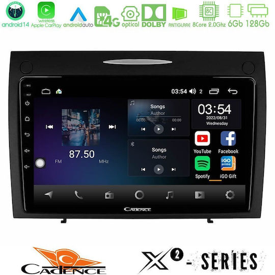 Cadence Car Audio System for Mercedes-Benz SLK 2004-2010 (Bluetooth/USB/WiFi/GPS/Apple-Carplay/Android-Auto) with Touch Screen 9"