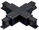 Connector Track 3-Phase Square Black Universe 2-u015103