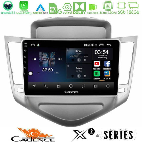 Cadence Car Audio System for Chevrolet Cruze 2009-2012 (Bluetooth/USB/WiFi/GPS/Apple-Carplay/Android-Auto) with Touch Screen 9"