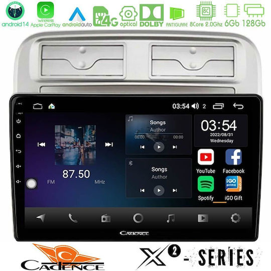 Cadence Car Audio System for Fiat Grande Punto 2006-2011 (Bluetooth/USB/WiFi/GPS/Apple-Carplay/Android-Auto) with Touch Screen 9"