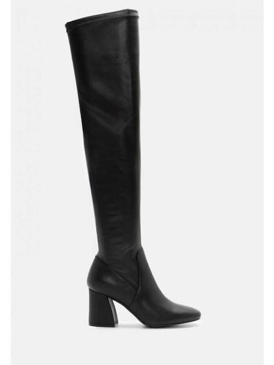 Damenstiefel Über dem Knie Schwarz