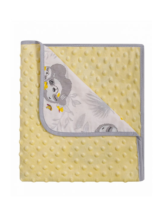 Duet Baby Pătură Pepinieră Swaddling pături 100% bumbac Galbenă 80x90cm