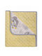 Duet Baby Pătură Pepinieră Swaddling pături 100% bumbac Galbenă 80x90cm