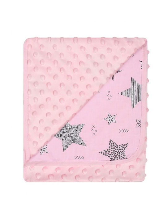 Duet Baby Pătură Pepinieră Swaddling pături 100% bumbac Roz 80x90cm