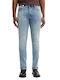 Men's Jeans Pants with Slim Fit Dark Blue