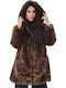 Frauen Pelz Brown