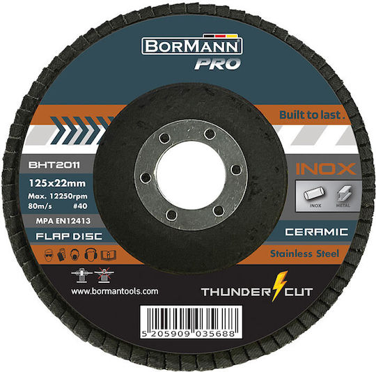 Bormann Pro Bht2011 Νο40 Δισκος Λειανσης Thunder-cut Inox Φυλλαρακια Ceramic 035688