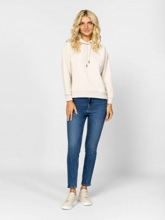 Heavy Tools Women's Sweatshirt Hooded Bone