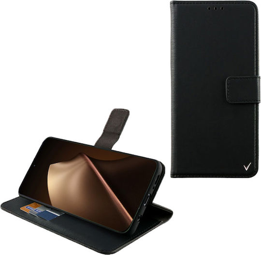 Volte-Tel Book Synthetisches Leder / Silikon Schwarze (Xiaomi 15T Pro)