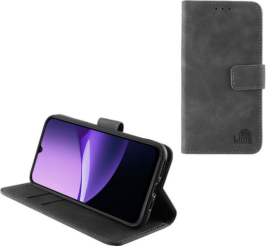 Lime Essential Magnet Книга Изкуствена кожа Сив (Redmi 15C)