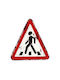 Espiel Handgefertigtes Rotes Metallisches Wanddekoration Schild 30x1x30cm