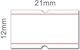 +Efo Self-Adhesive Label Rolls 21x12mm 1pcs