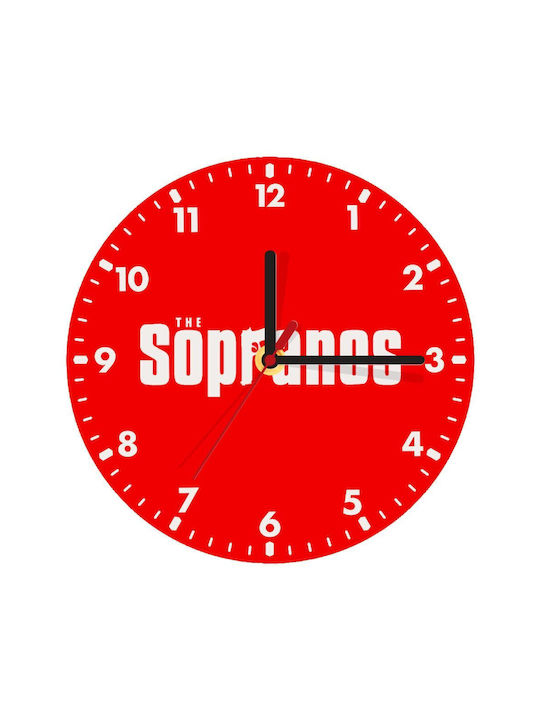 Koupakoupa The Sopranos Ρολόι Τοίχου Ξύλινο Ø20cm