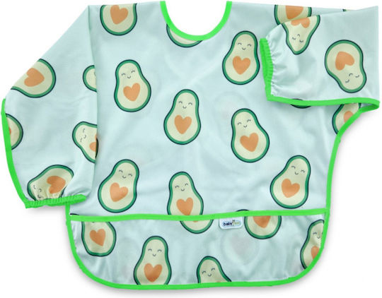 Baby Jem Ποδιά Υφασμάτινη με Μανίκια Avocado