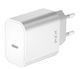 PZX Φορτιστής Χωρίς Καλώδιο με Θύρα USB-C 25W Λευκός (P51)